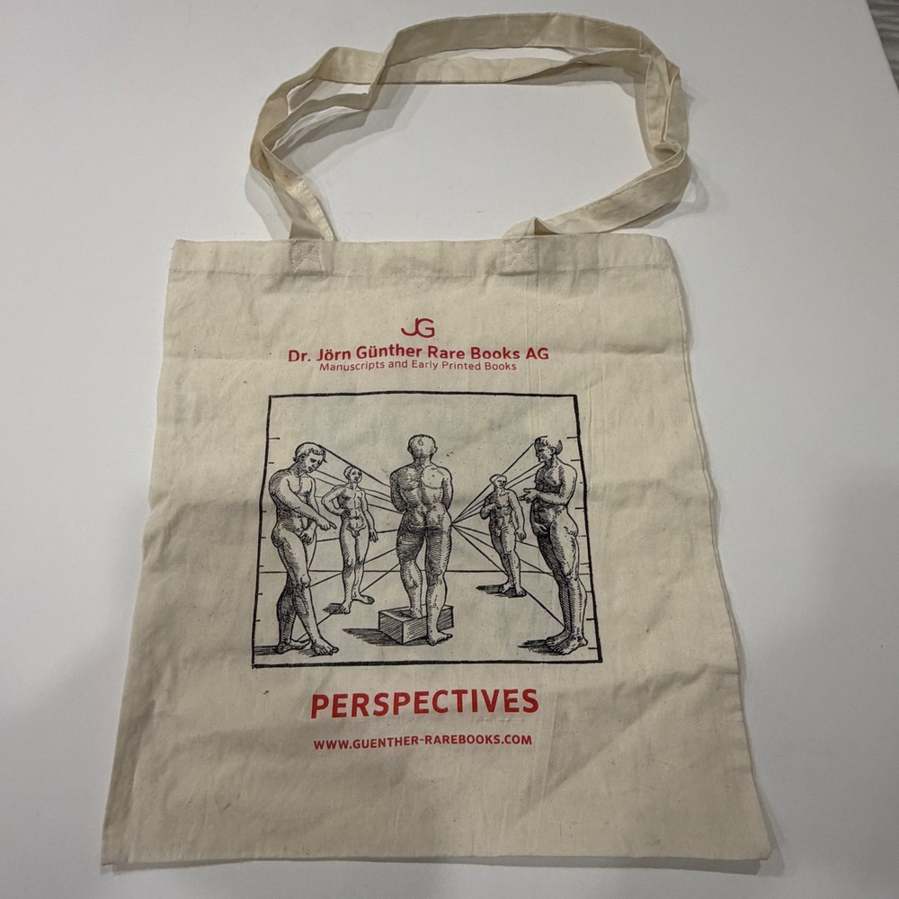 Dr. Jörn Günther Rare Books AG Perspectives Canvas Tote Bag Cream Art Graphic